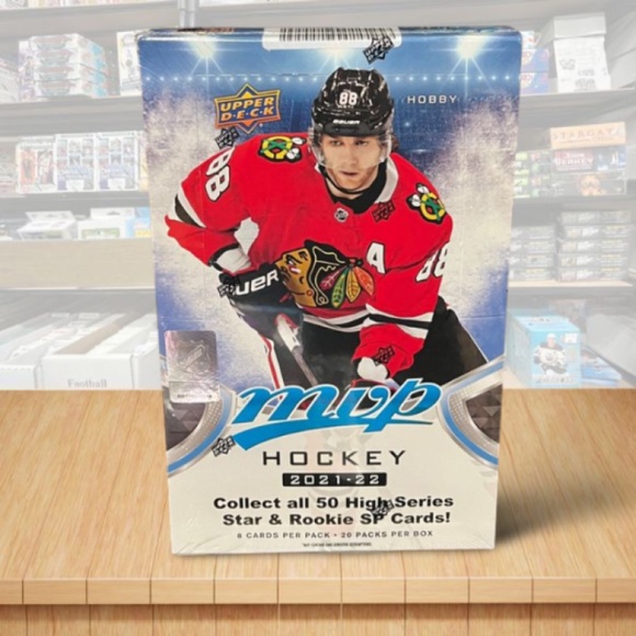 2021-22 Upper Deck MVP Hockey Hobby Box - 20 Packs Per Box - Picture 1 of 1